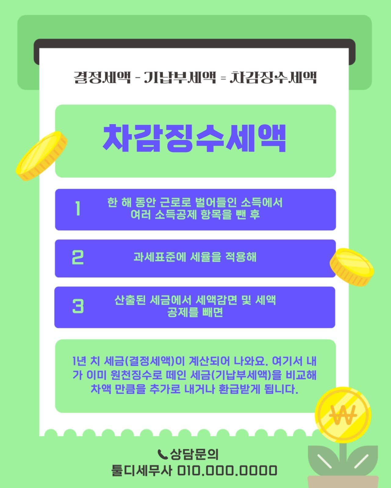 초록 연말정산 세금신고 세무 가이드