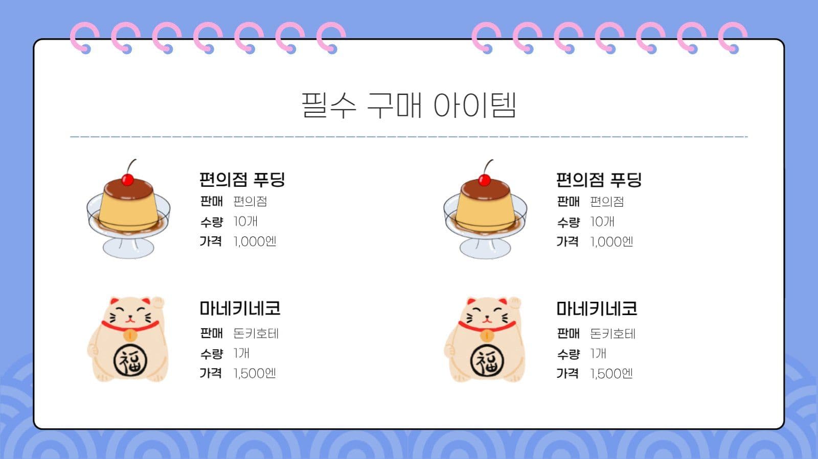 감성 여행 일정 계획표 프레젠테이션