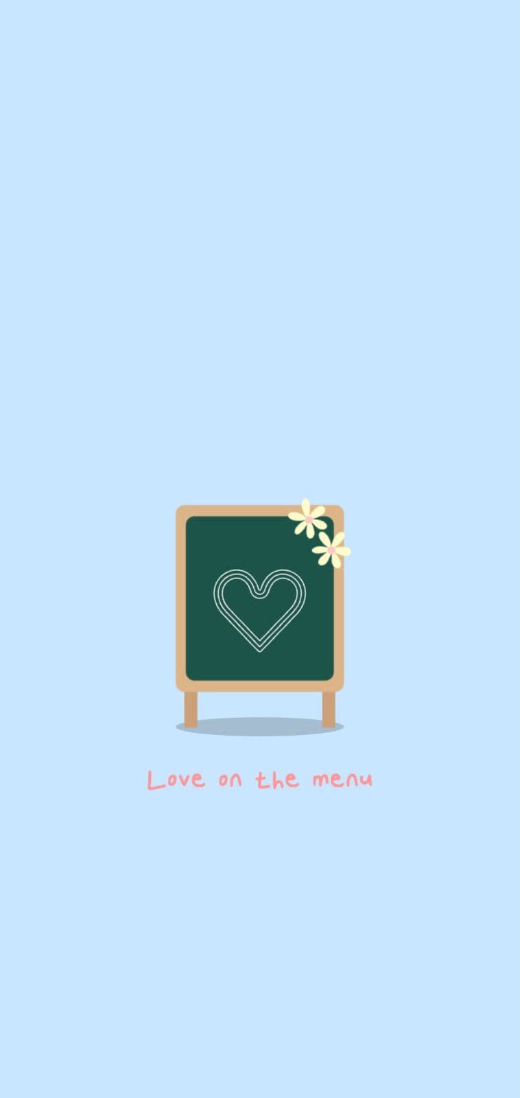 감성 카페 메뉴판