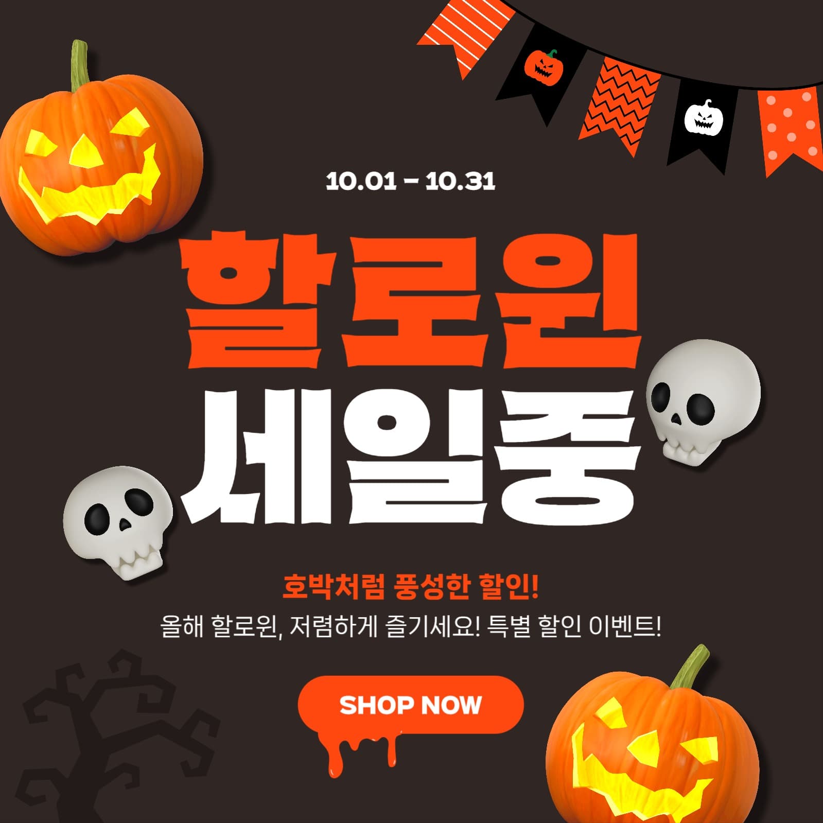 할로윈 세일중