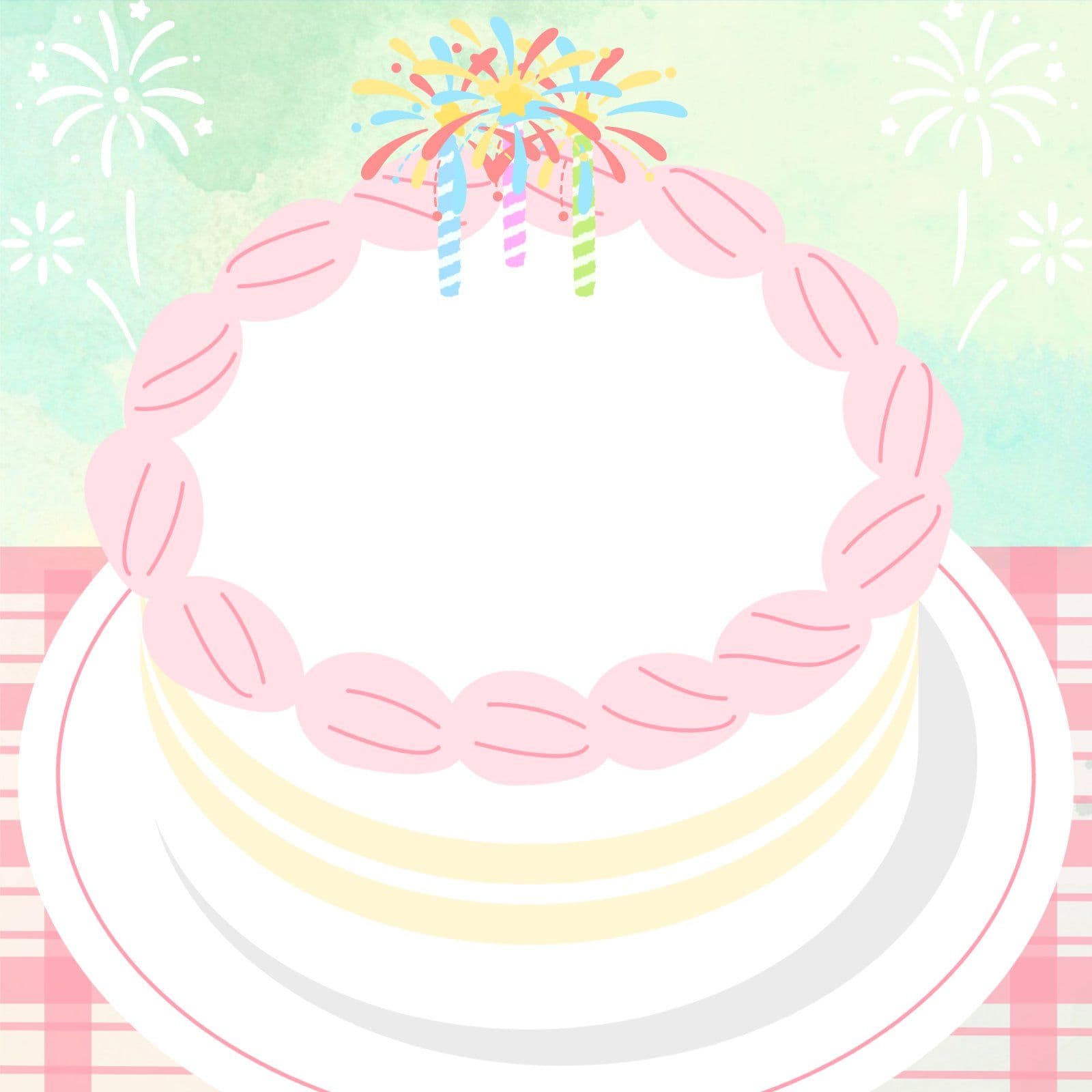 축하 케이크 떡메모지 생일축하