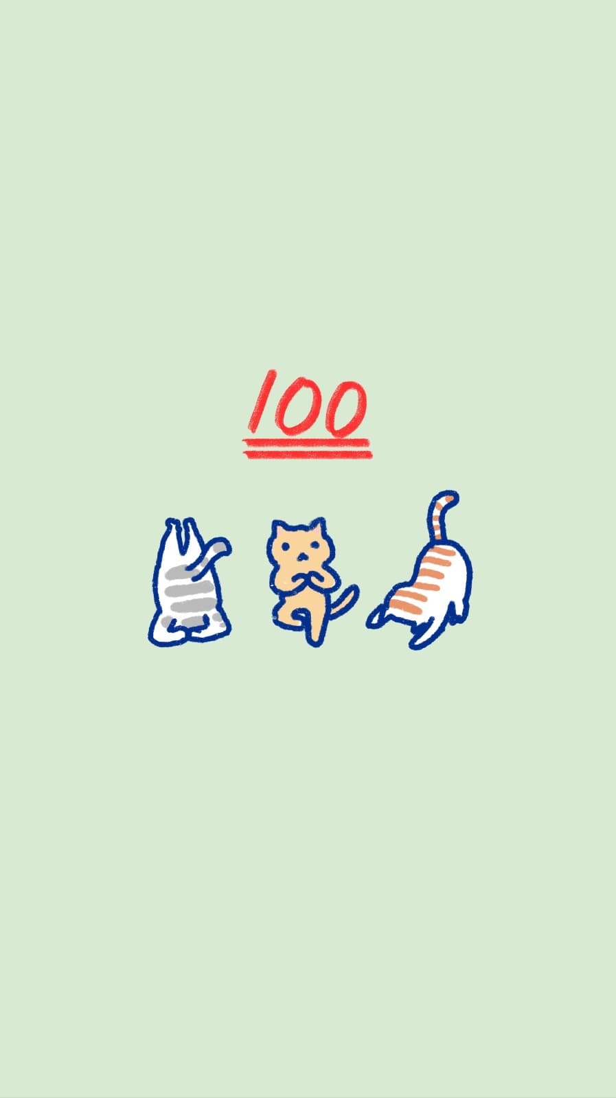 100점 만점 요가냥