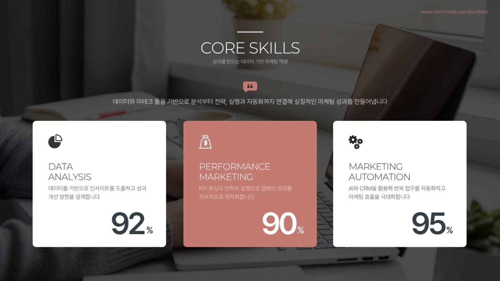 취업성공 포트폴리오 자기소개 PPT