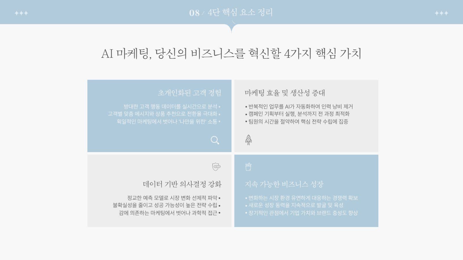 하늘색 깔끔한 프레젠테이션