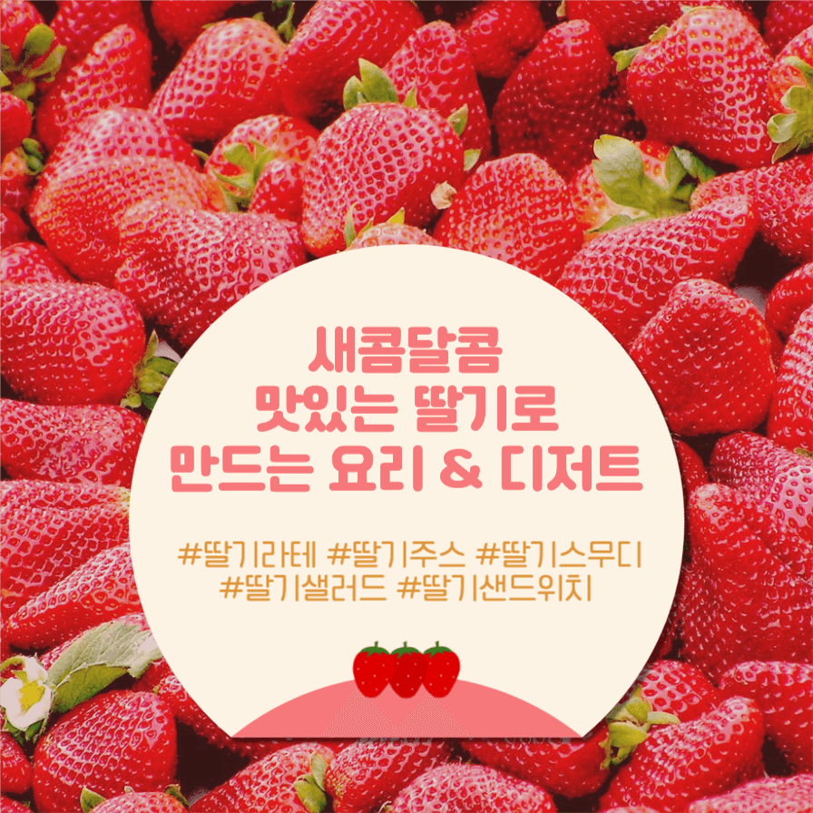 새콤달콤 맛있는 딸기 요리 & 디저트