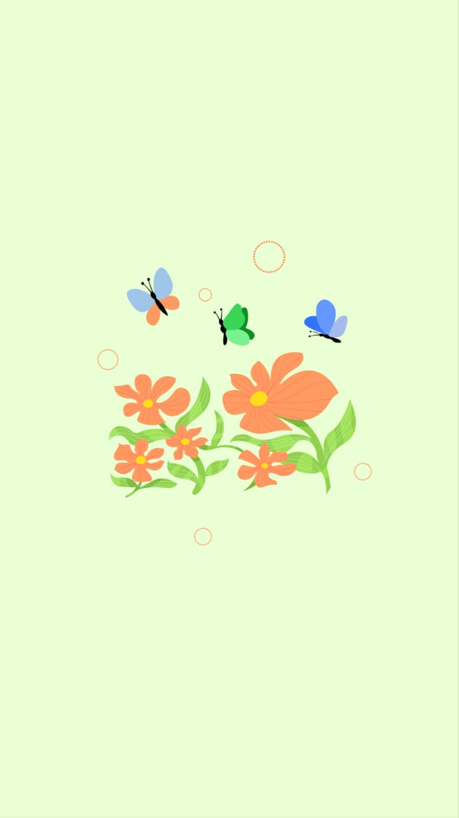 꽃과 나비 배경화면