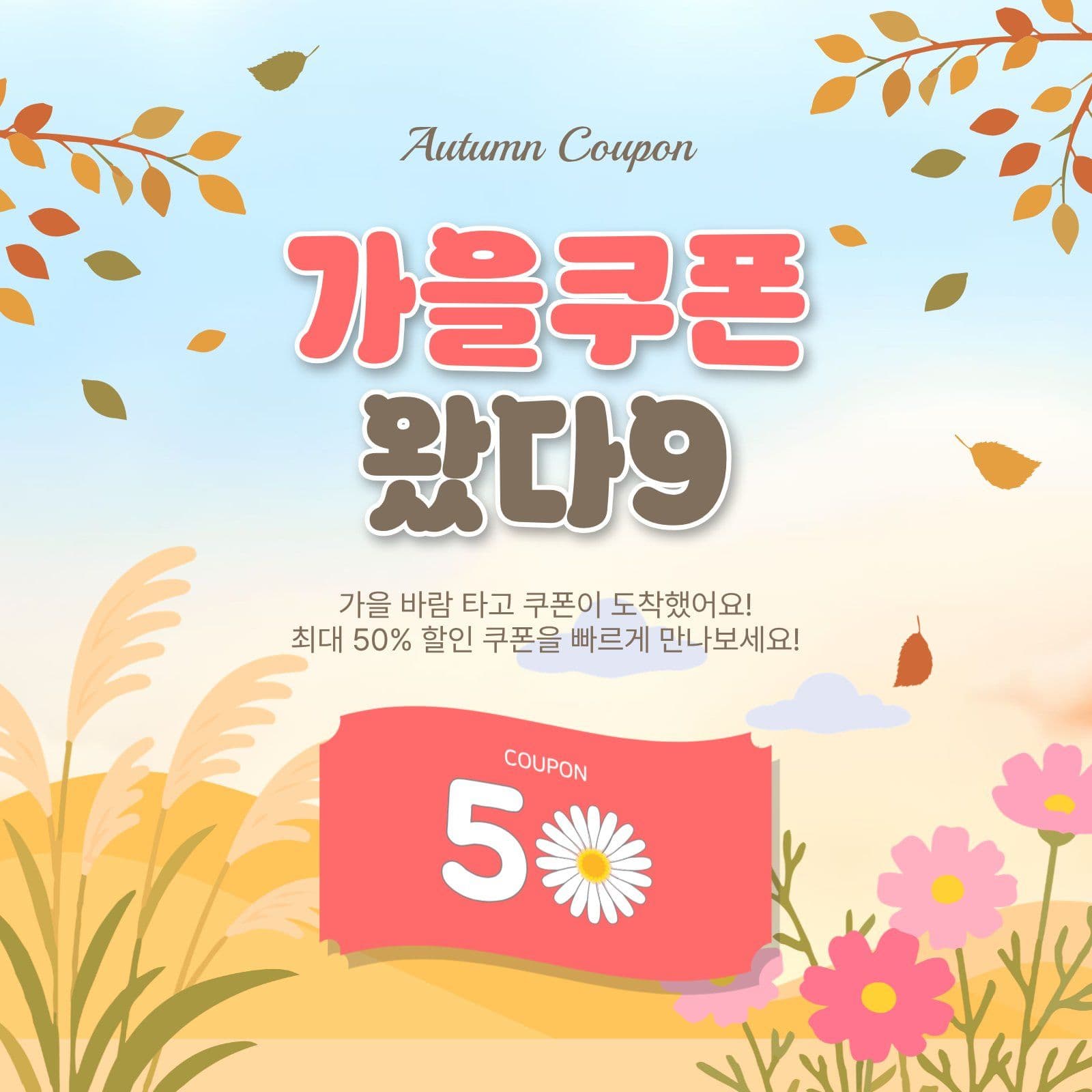 가을쿠폰왔다9