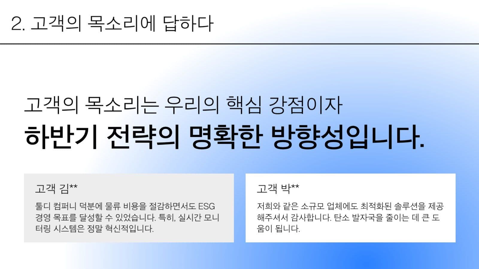 사업 보고서 PPT