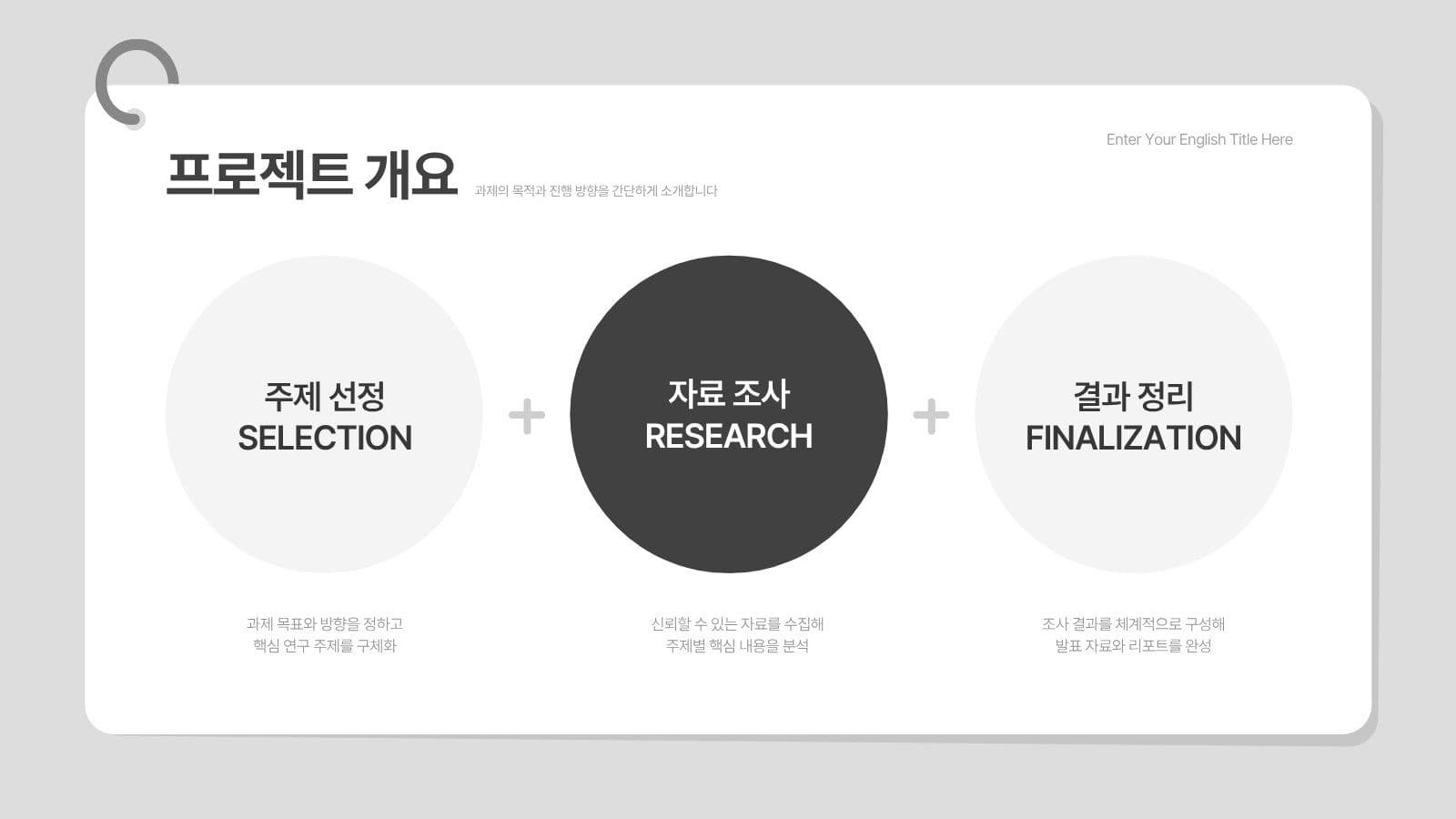 메모지 컨셉 대학생 조별과제 PPT
