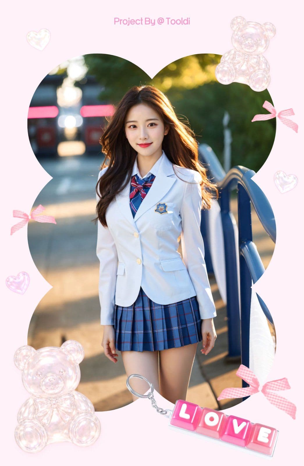 핑크색 아이돌 포토카드