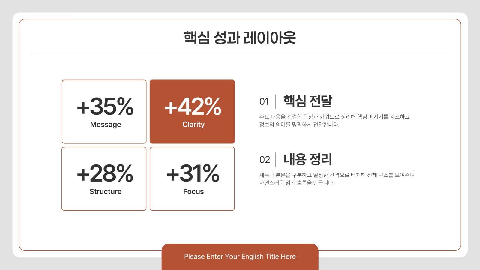 깔끔하게 완성하는 PPT 템플릿 비즈니스 프레젠테이션