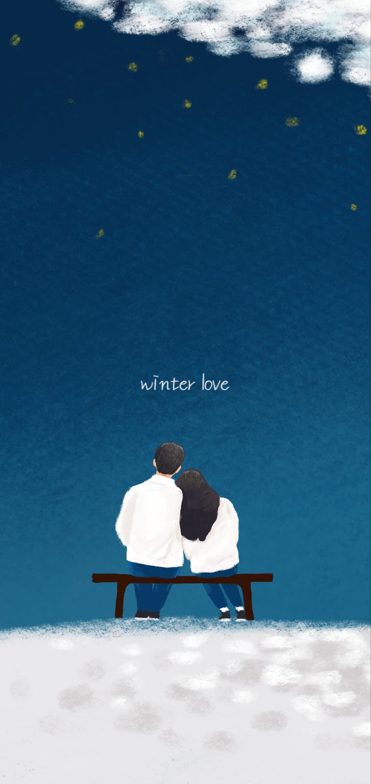 겨울 사랑 모바일 배경화면