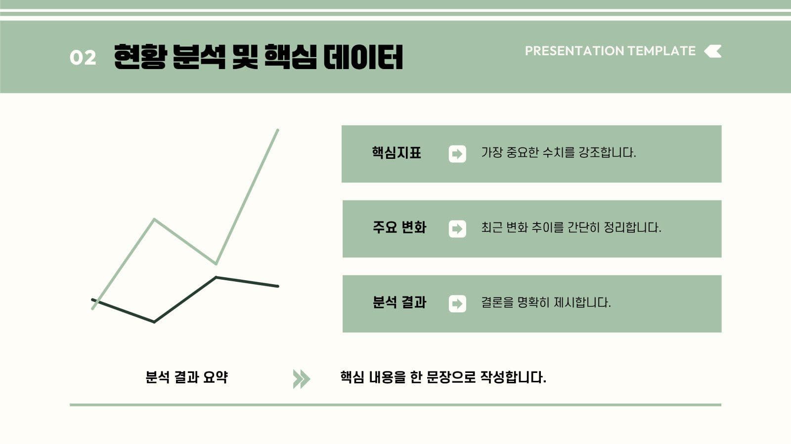 그린 베이지 발표 자료 프레젠테이션 교육 템플릿