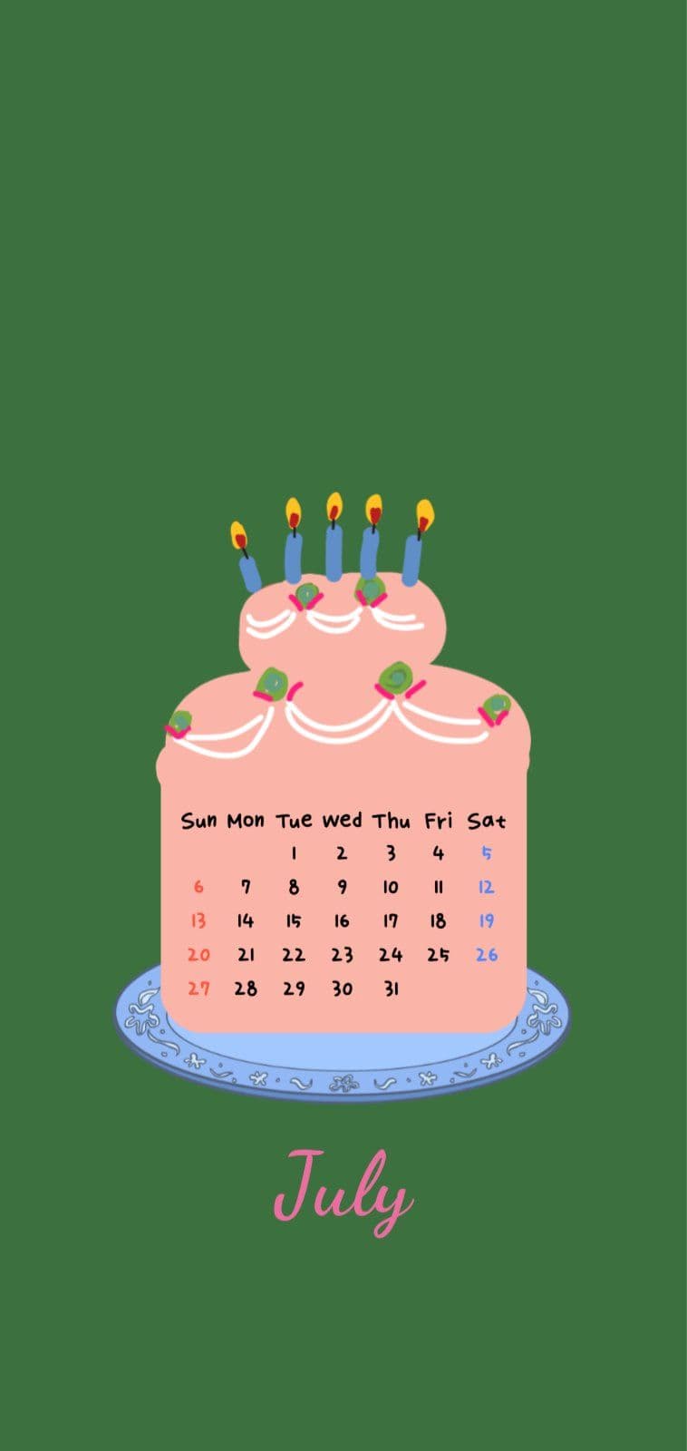 생일 모바일 바탕화면