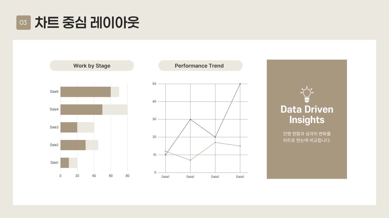 깔끔한 브랜드 마케팅 PPT 템플릿