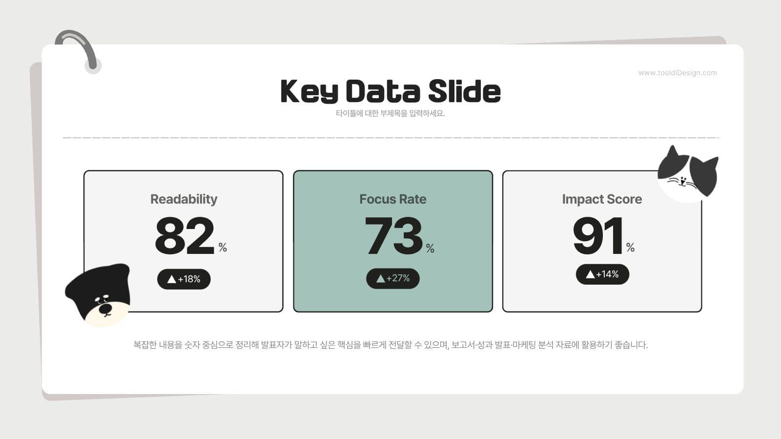 심플하고 귀여운 발표자료 PPT 