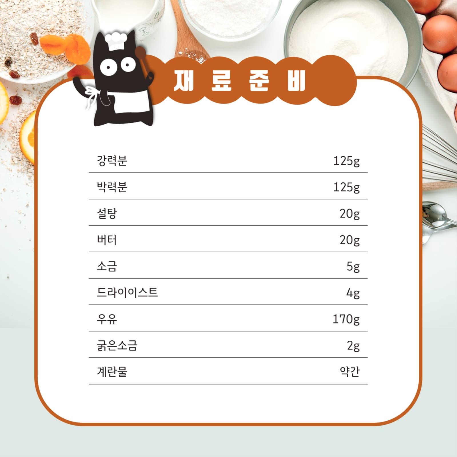 시오빵 만들기 카드뉴스