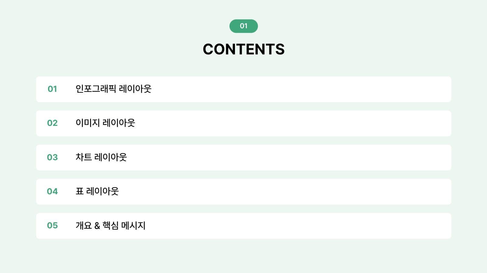 심플한 그린 성과보고서 프레젠테이션