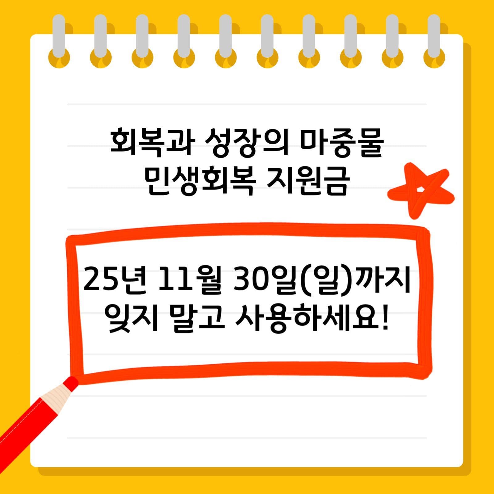 민생회복 소비쿠폰 사용처안내 카드뉴스