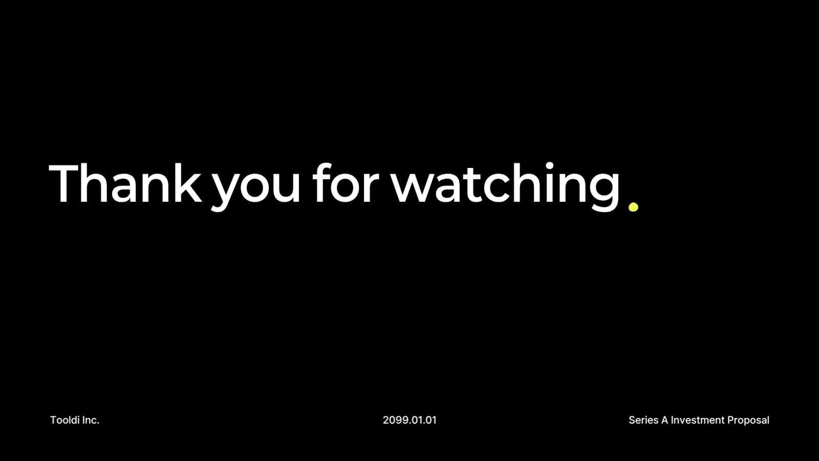 심플네온 비즈니스 피치덱 프레젠테이션