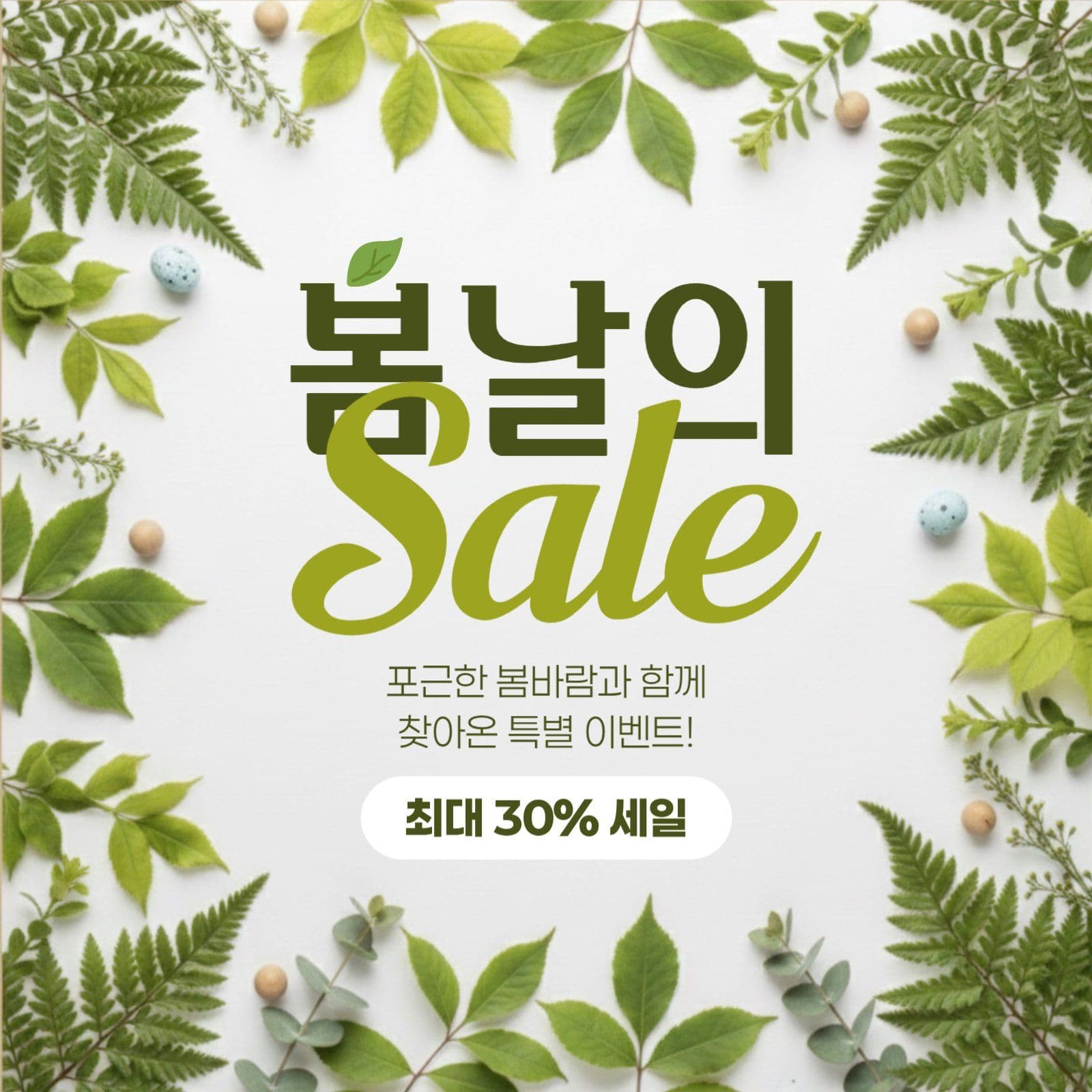 봄 세일 게시물