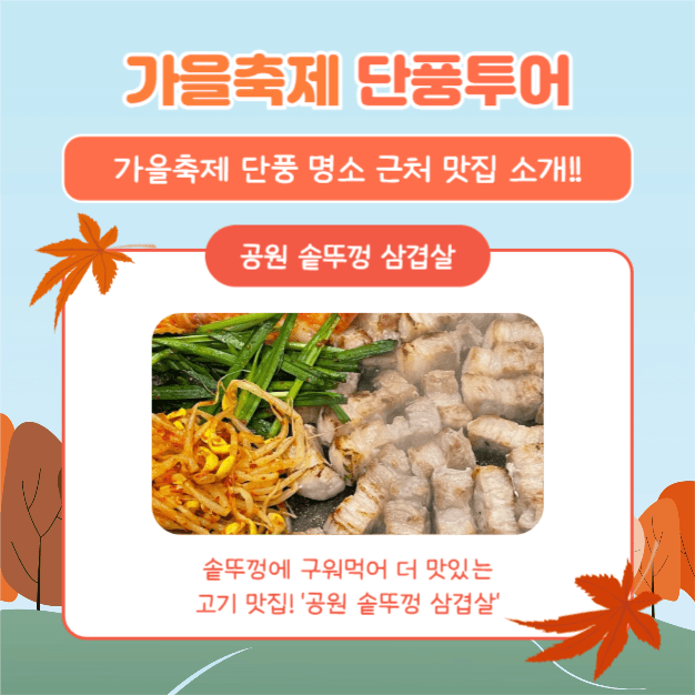가을축제 단풍투어 (카드뉴스)