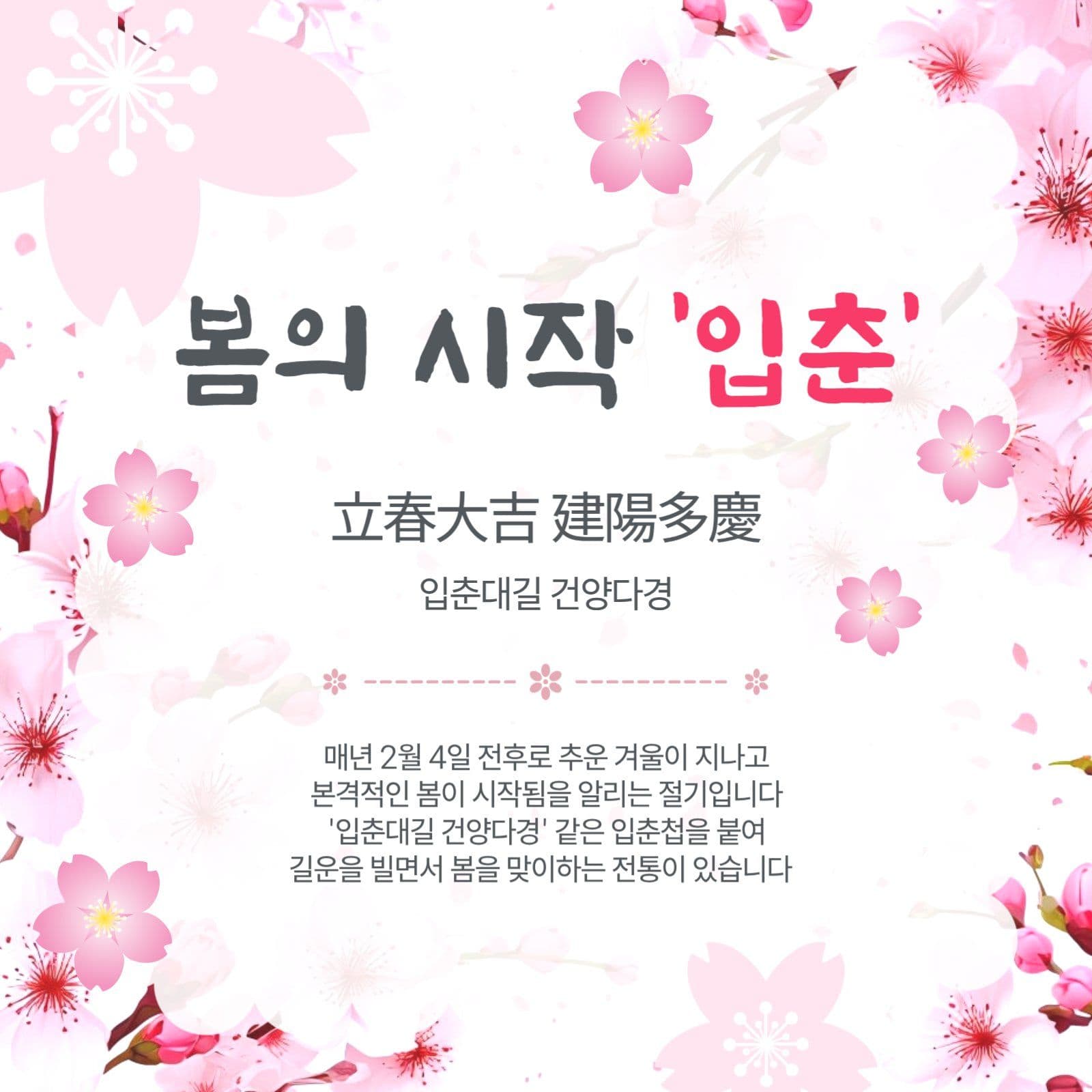 봄의시작입춘