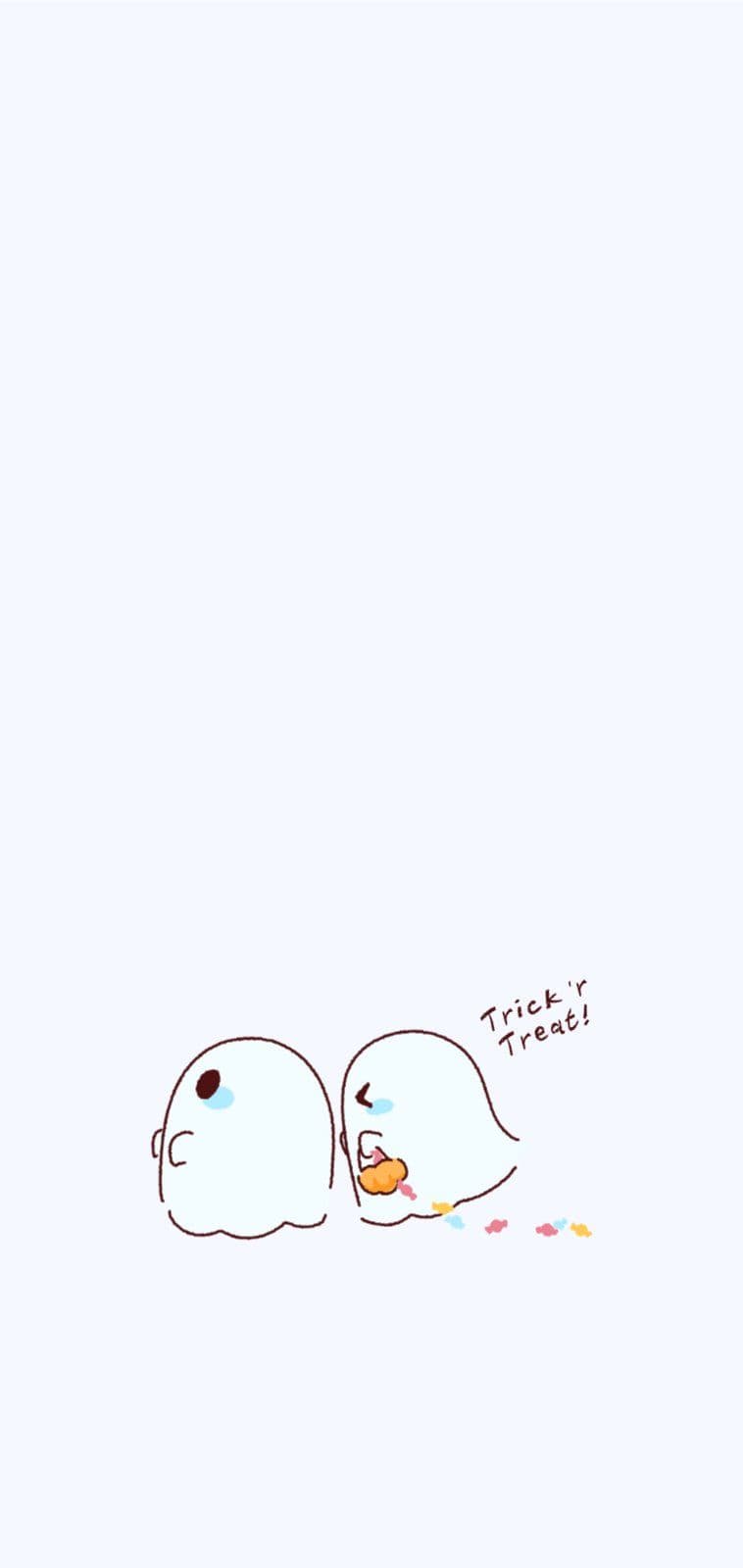 유령 할로윈 배경화면 템플릿