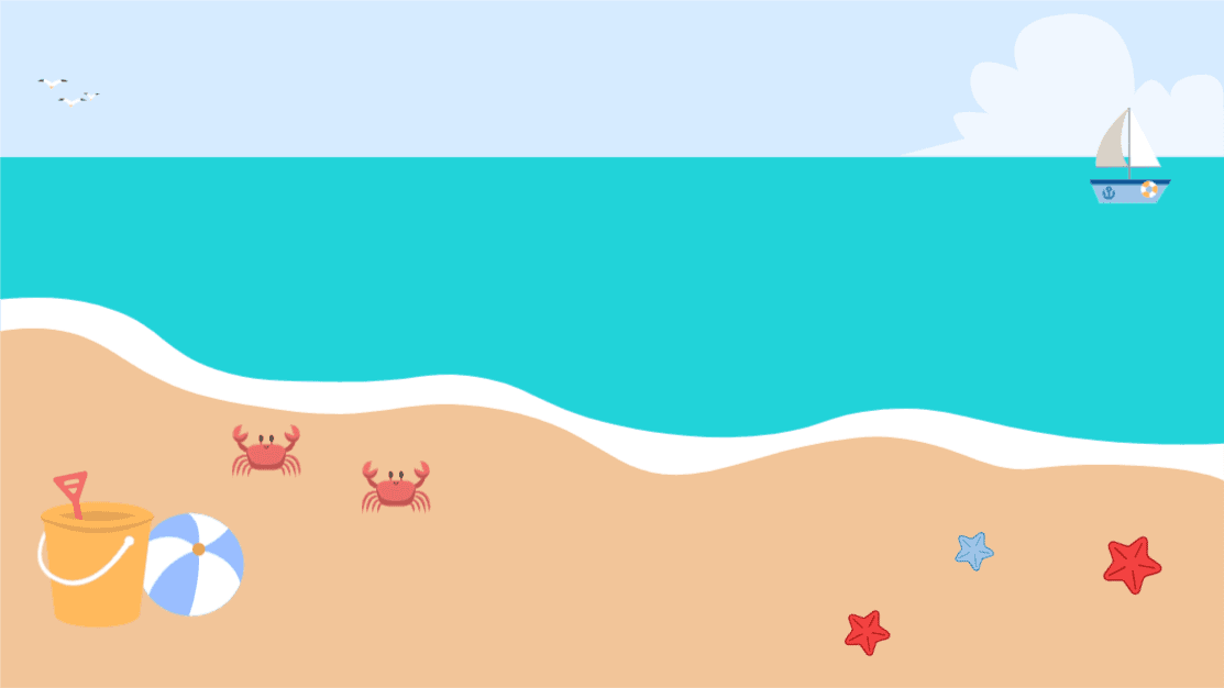 여름 해변