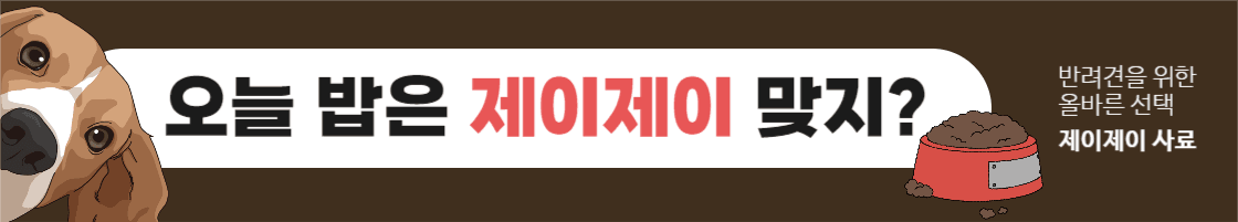 강아지 사료 배너