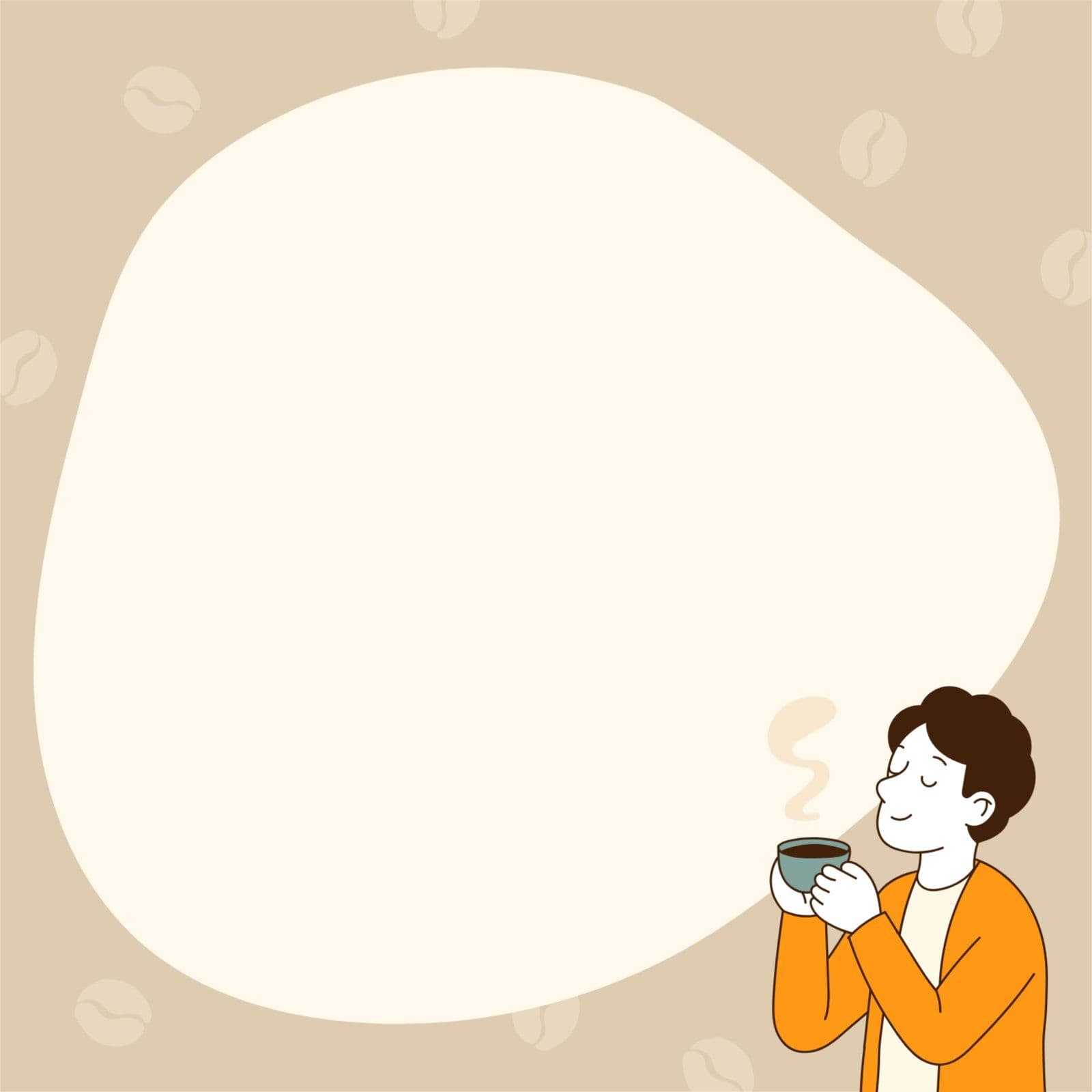 커피 떡 메모지