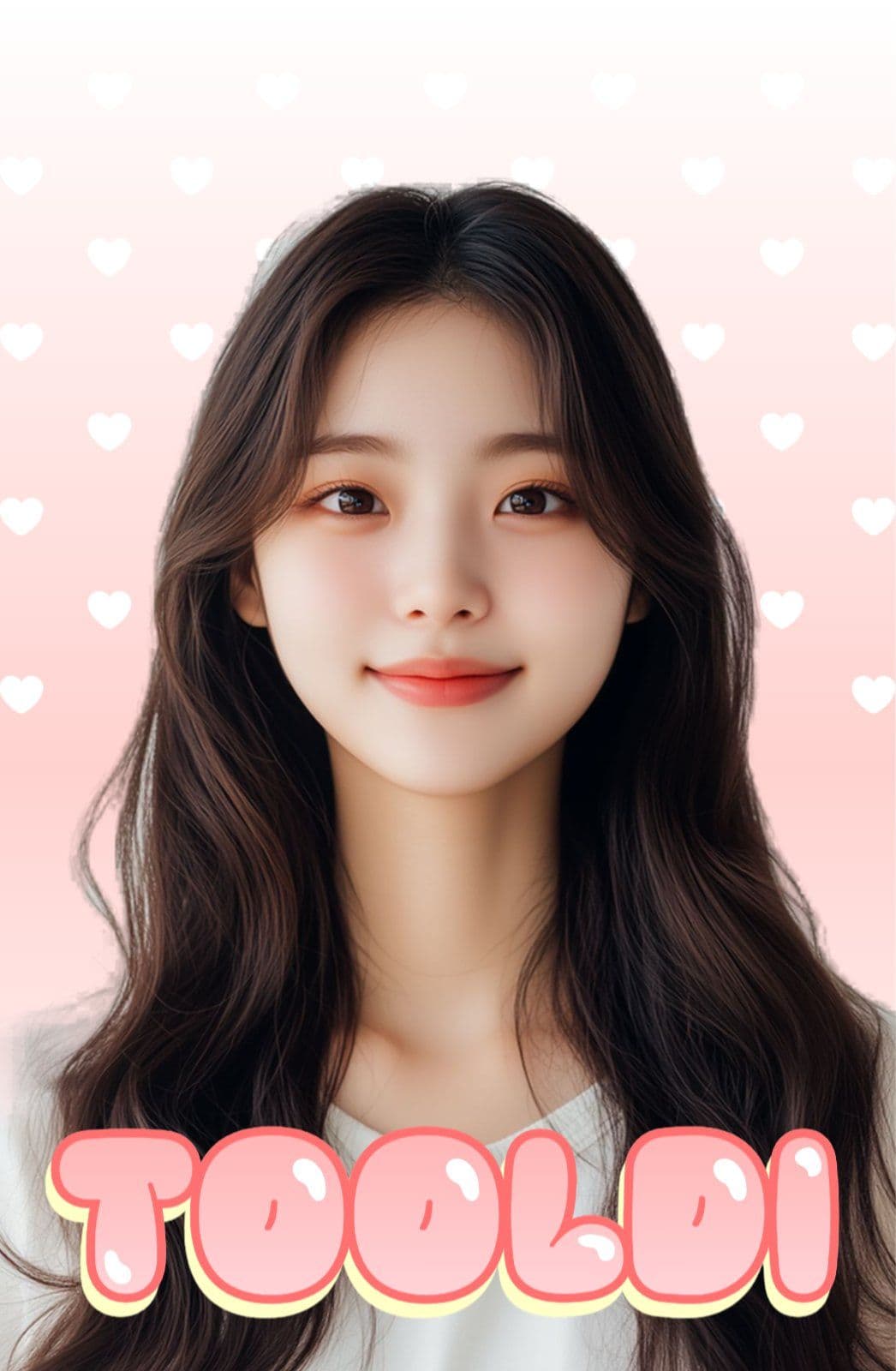 러블리 핑크 포토카드 디자인