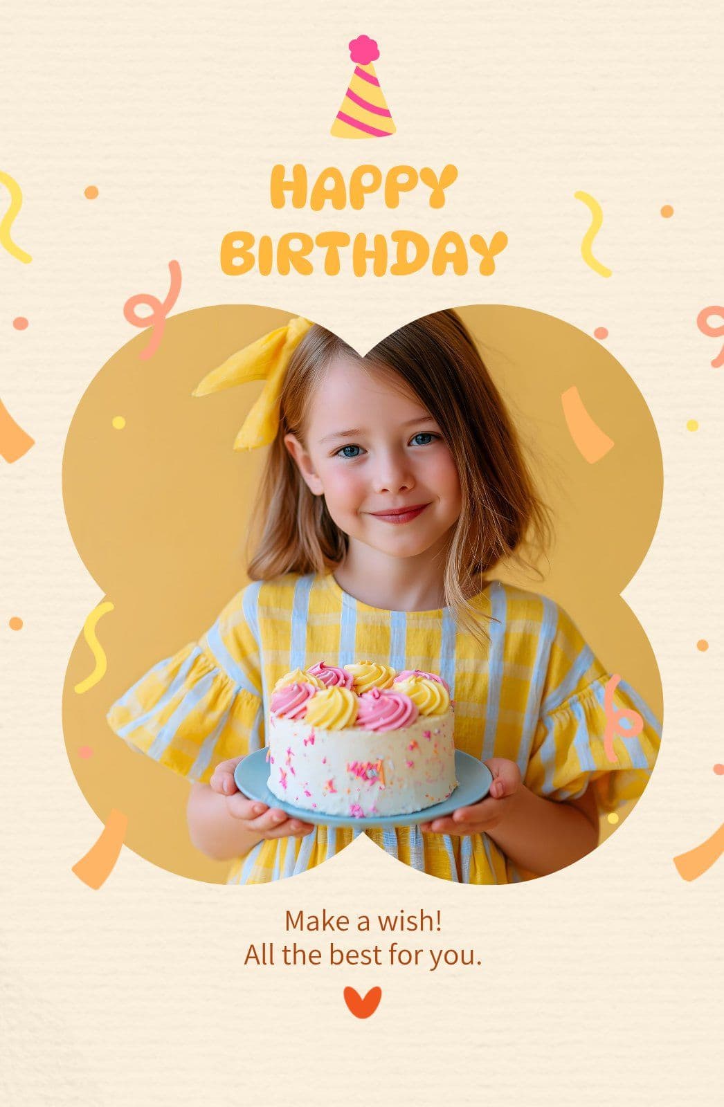 귀여운 생일 포토카드