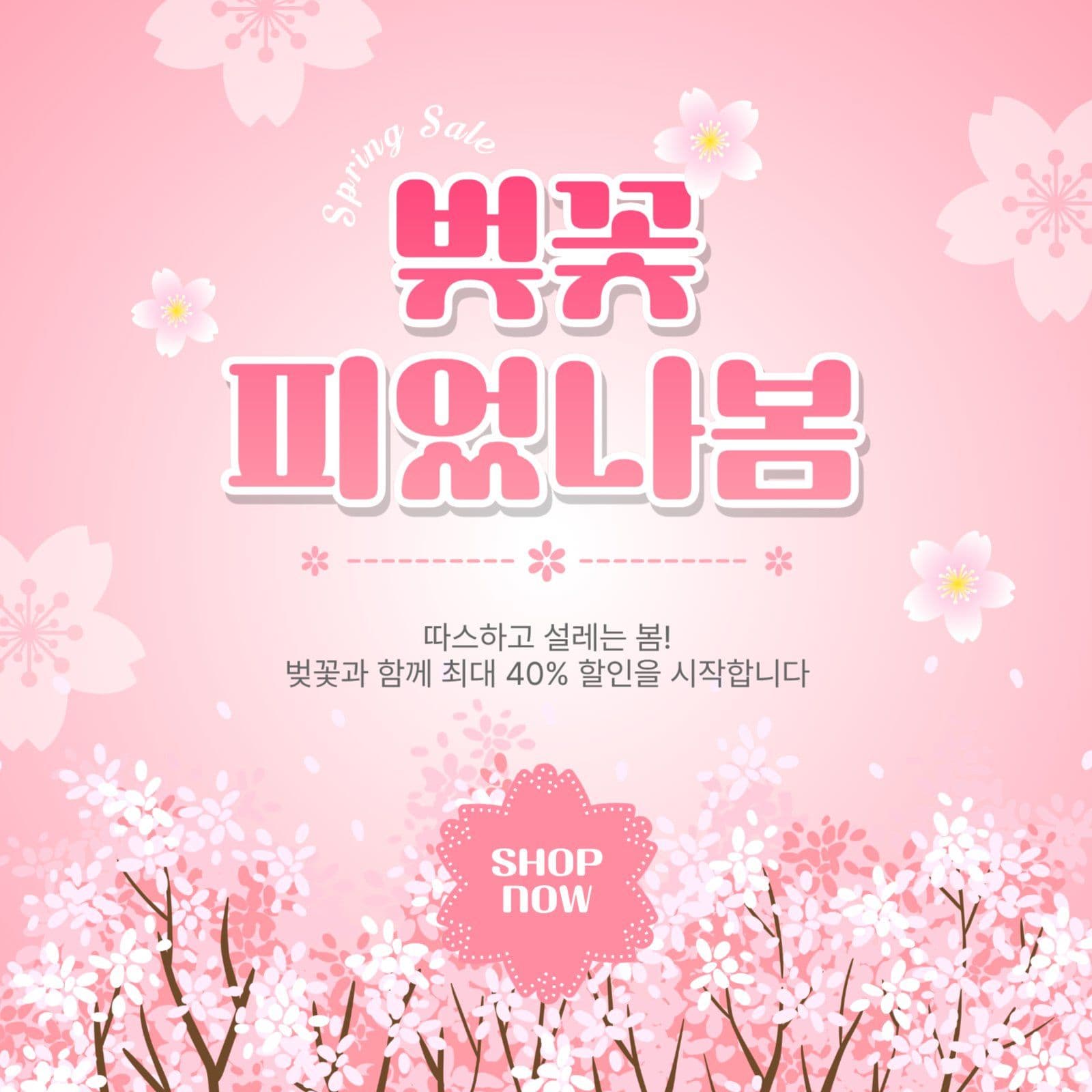 벚꽃피었나봄