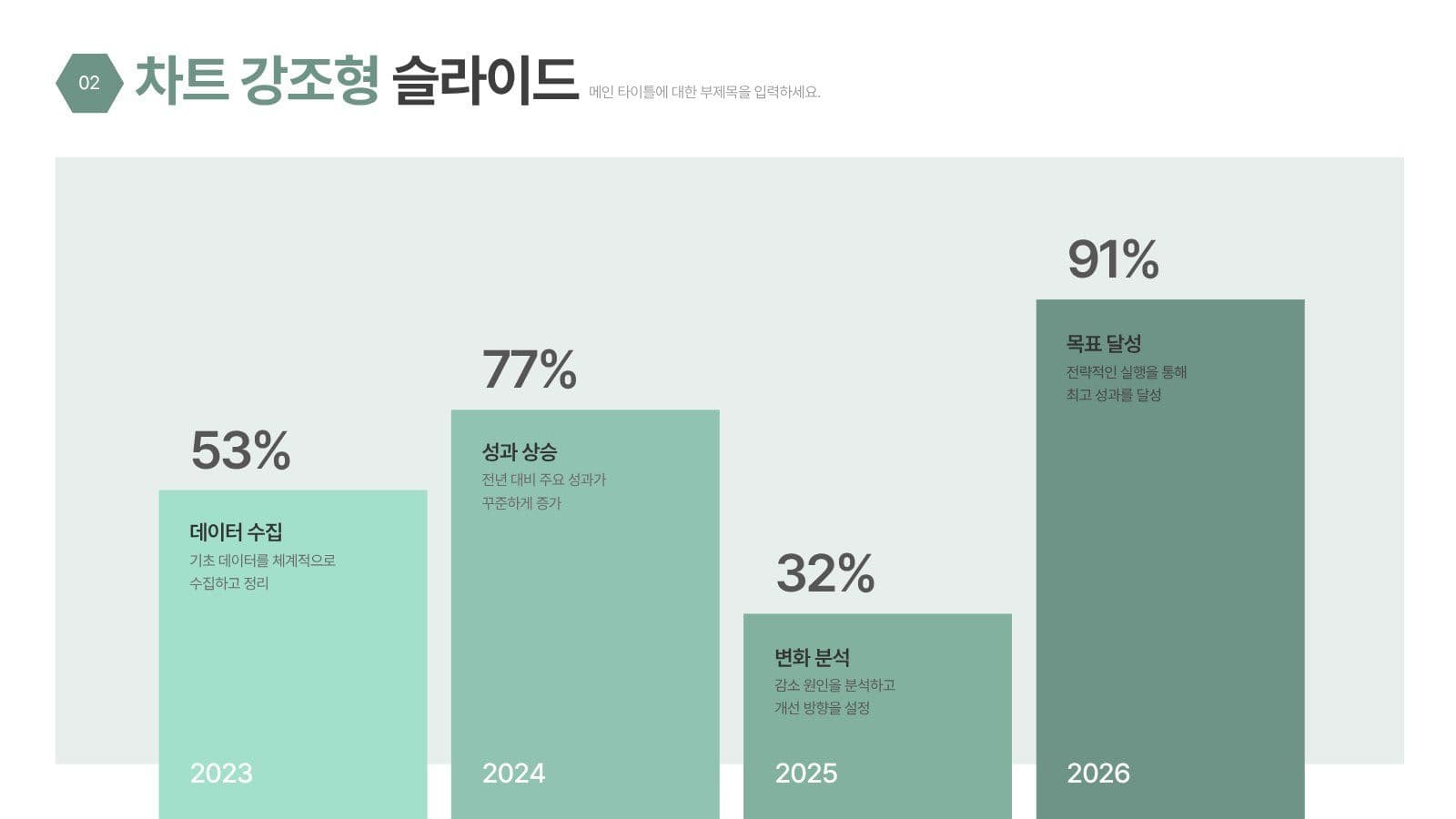 그린톤 비즈니스 프레젠테이션 템플릿