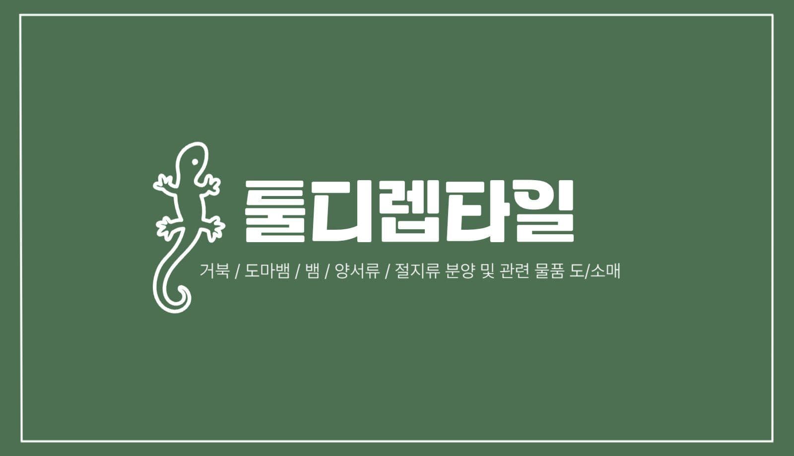 파충류 분양샵 명함