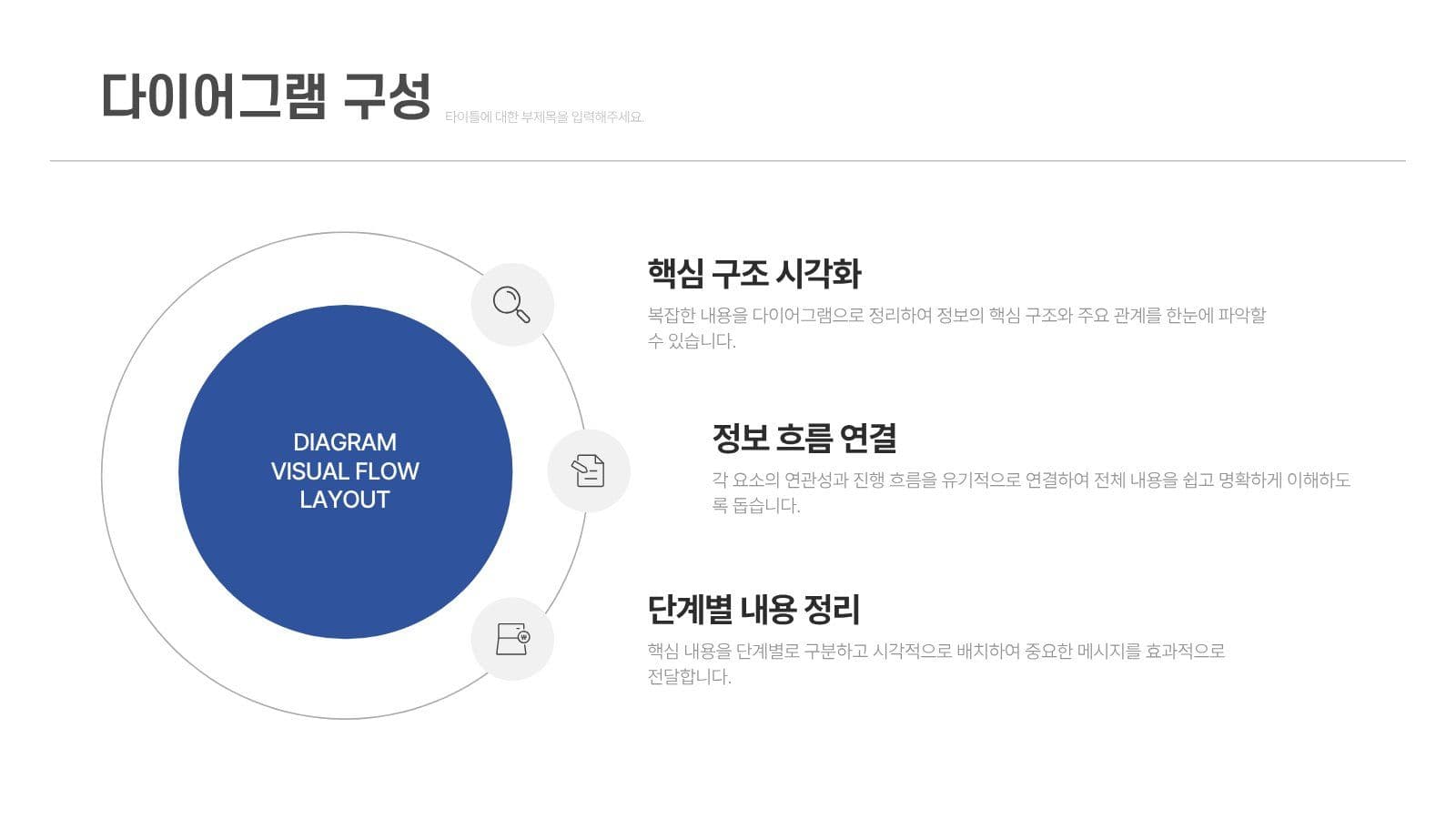 네이비와 화이트 모던한 비즈니스PPT
