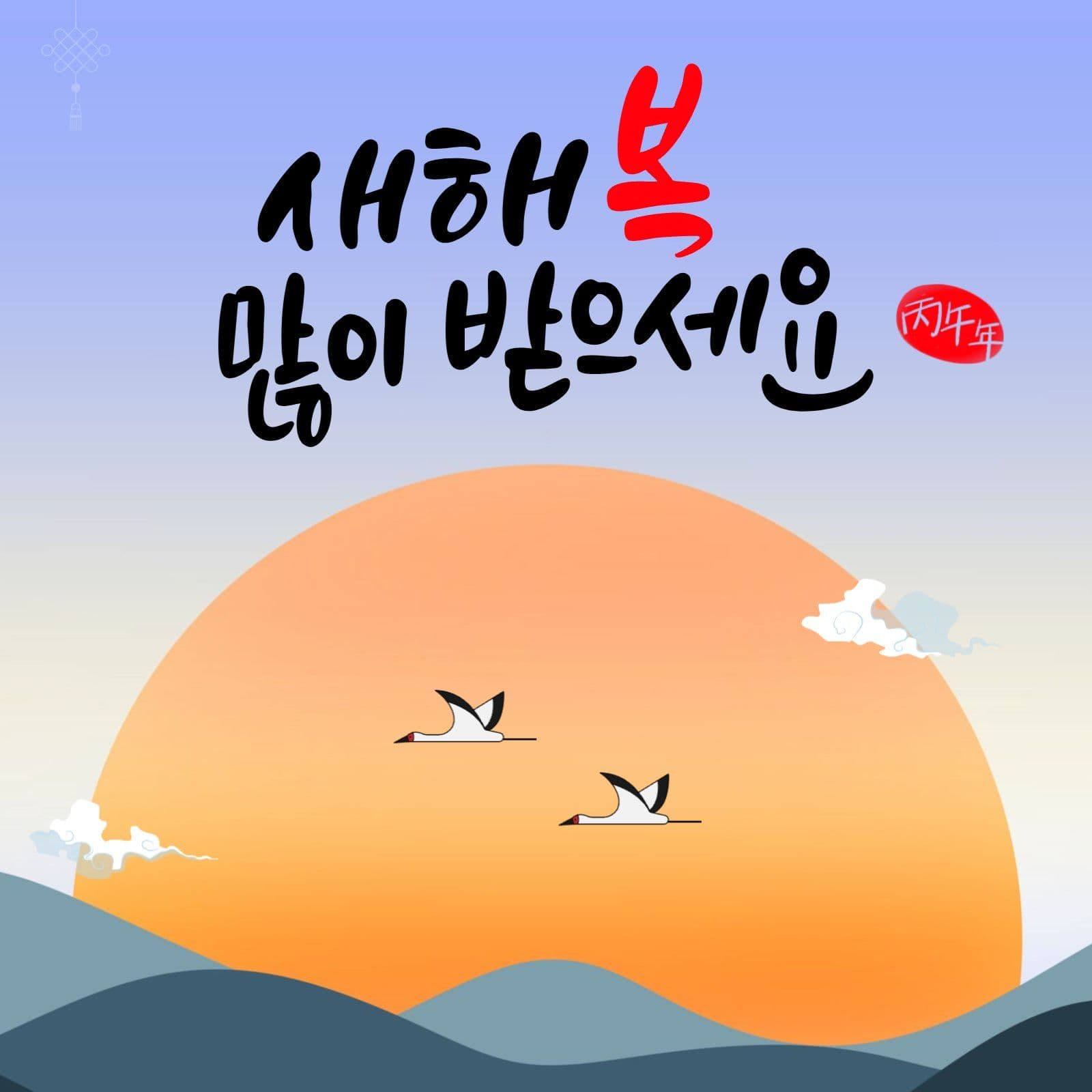 새해 복 많이 받으세요