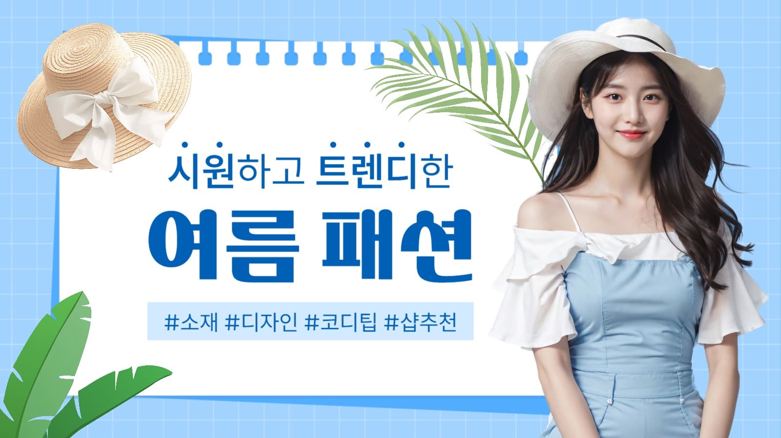 여름 패션 팁 유튜브 썸네일