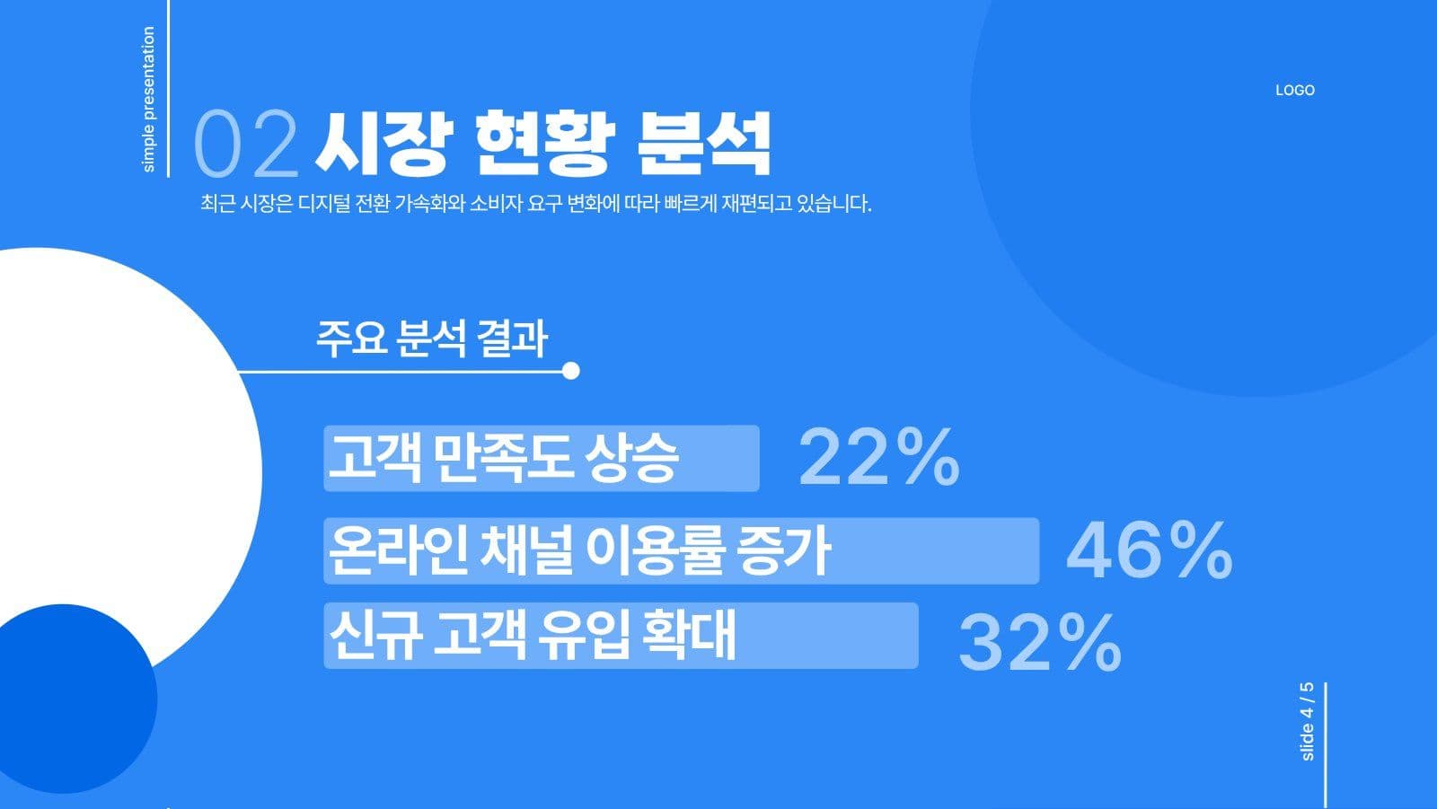 감각적이고 심플한 프레젠테이션