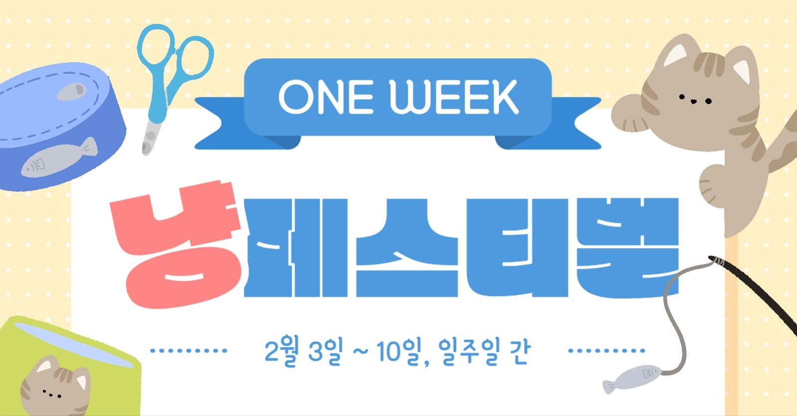 고양이 용품 기획전