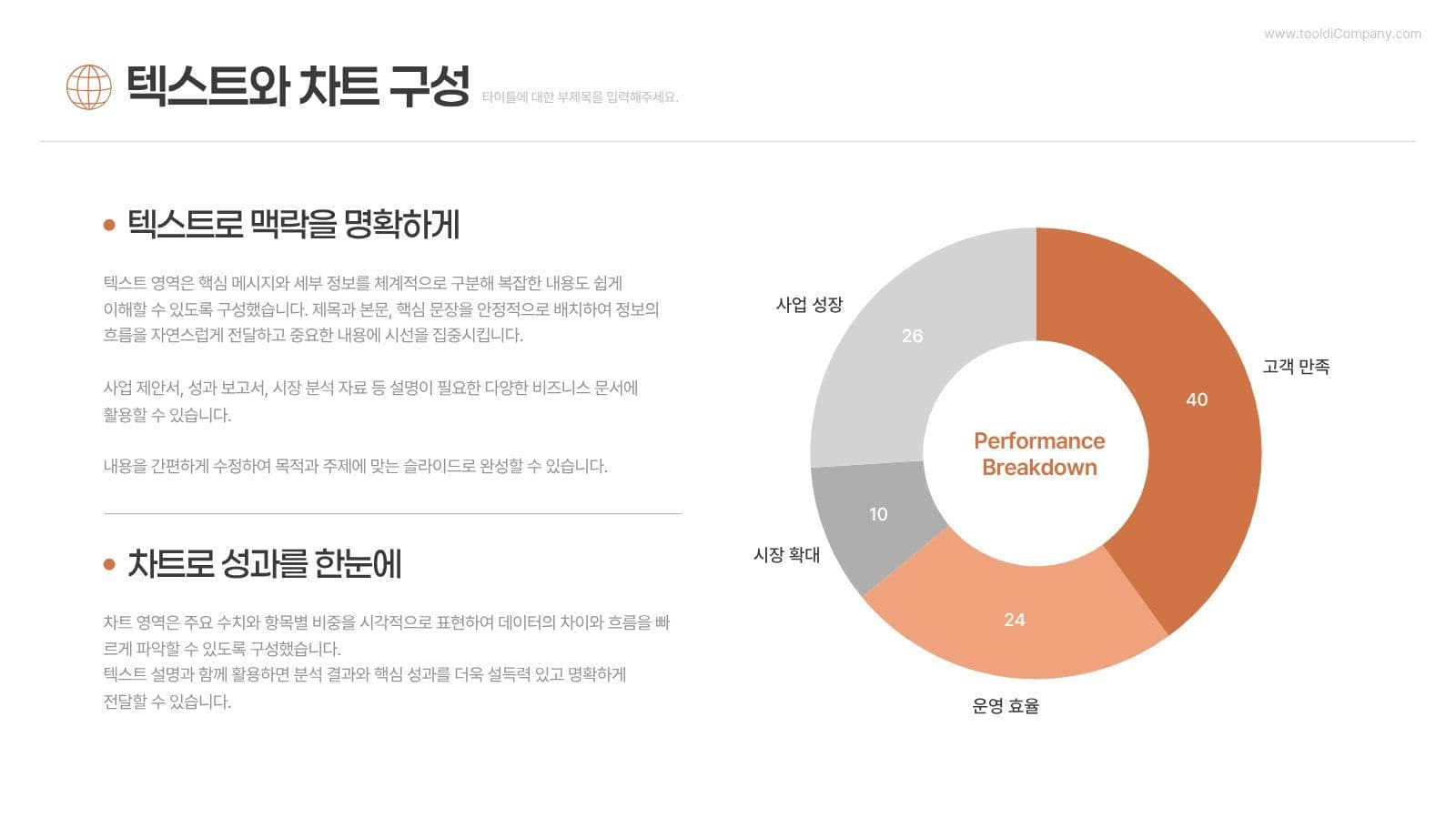 심플한 실용적인 비즈니스 발표 PPT