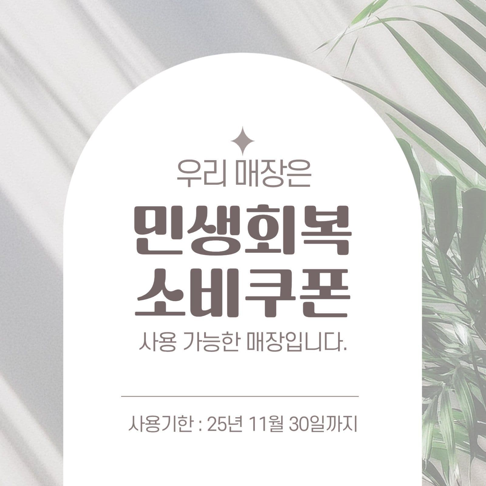 민생회복 소비쿠폰 사용가능