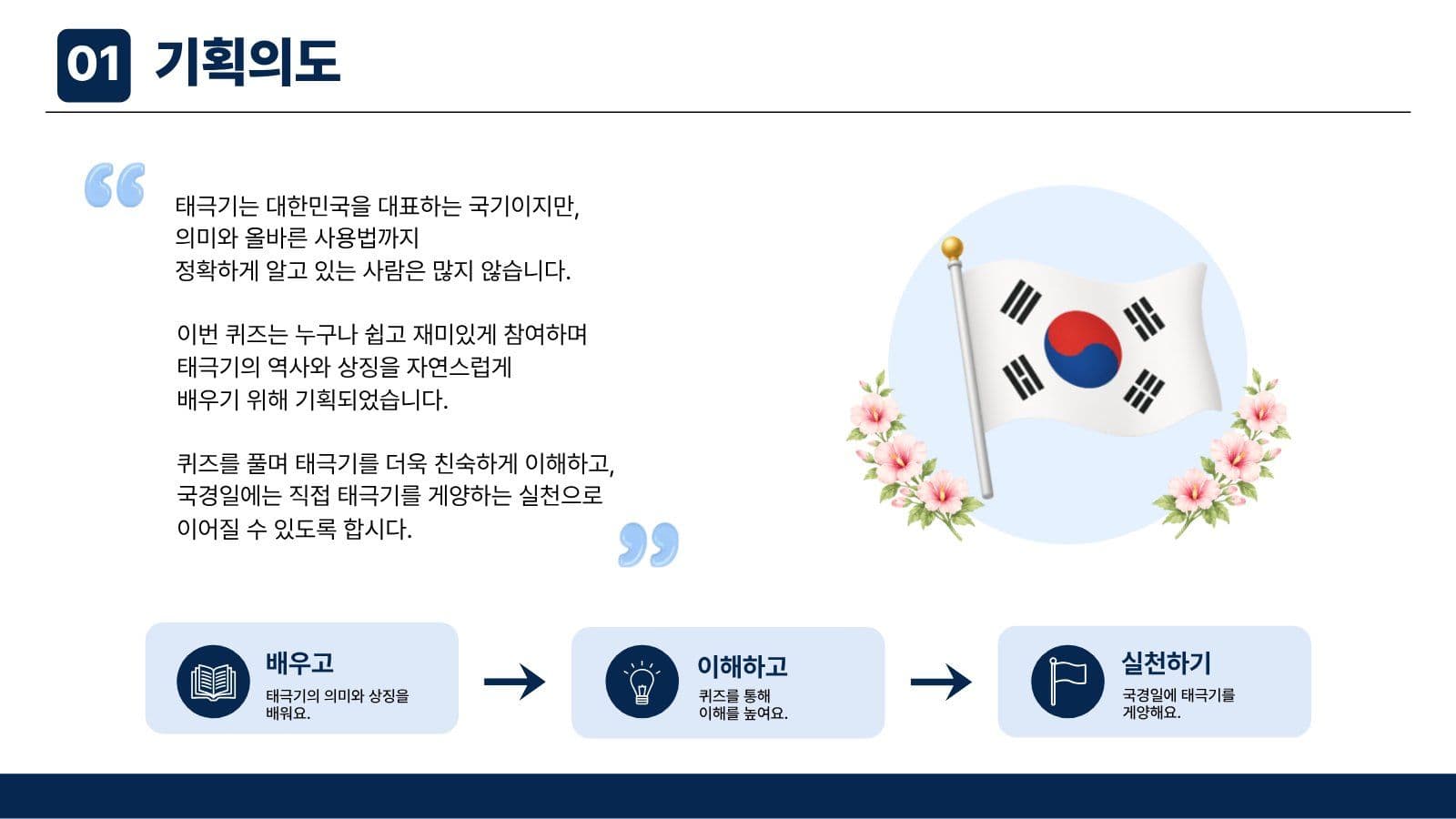 퀴즈로 알아보는 태극기