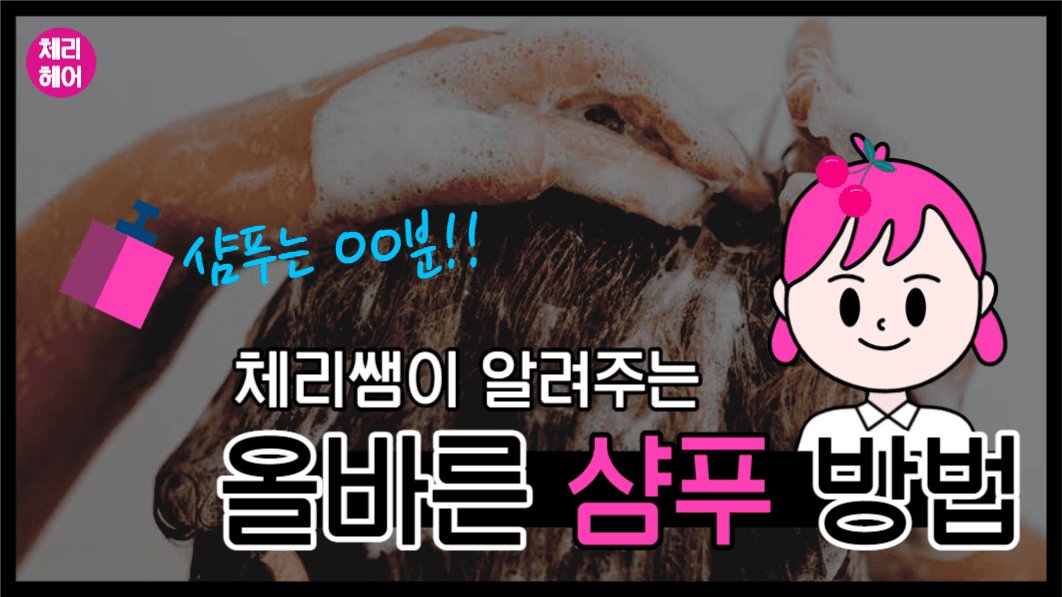 유튜브썸네일_샴푸방법