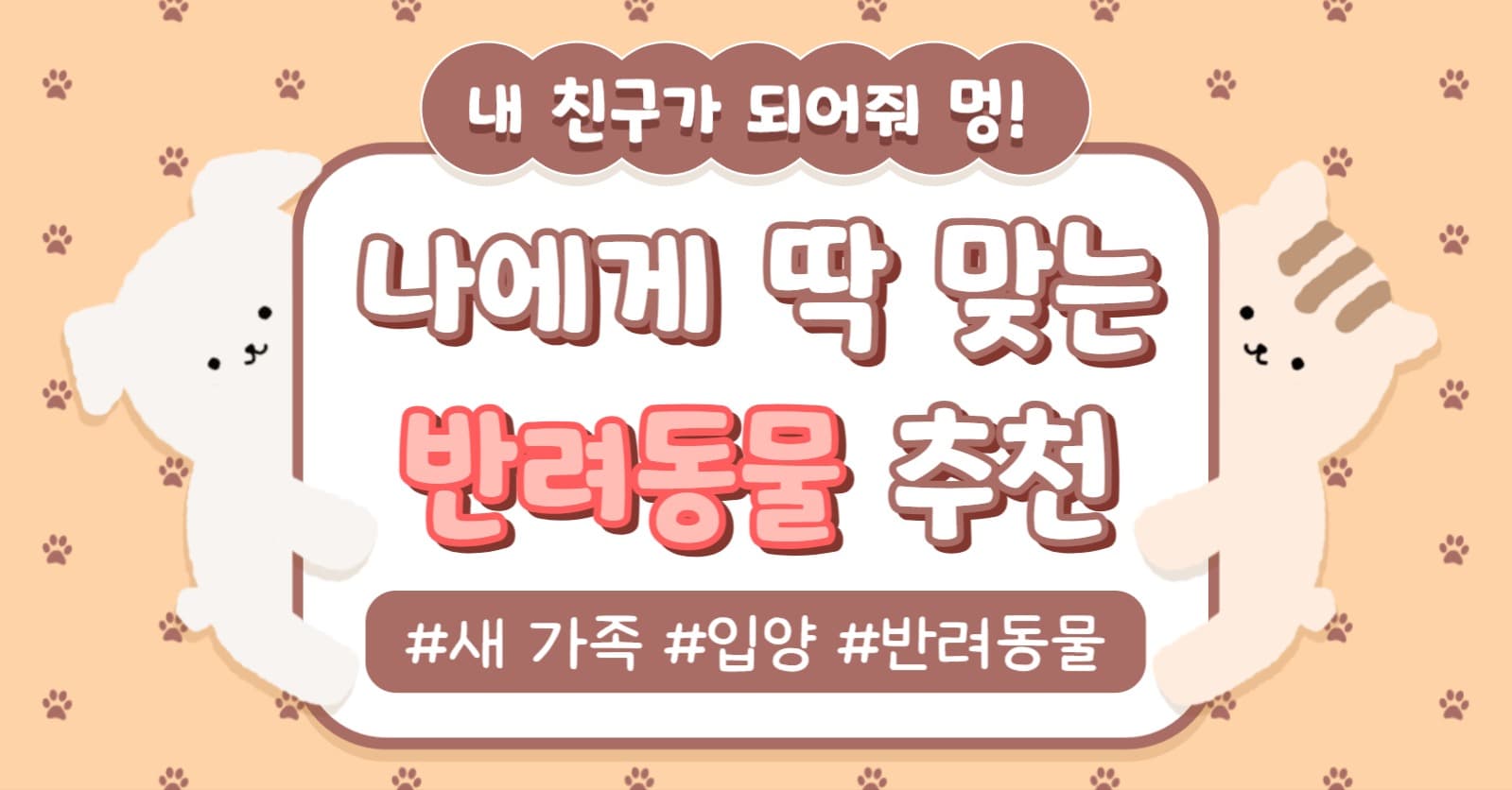 반려동물 추천 인스타(가로)