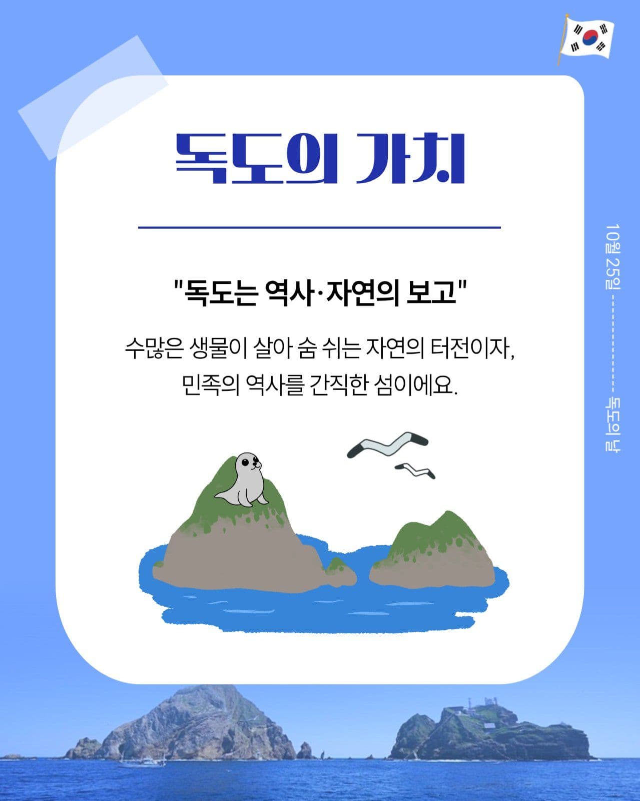 독도의 날 기념 카드뉴스 템플릿