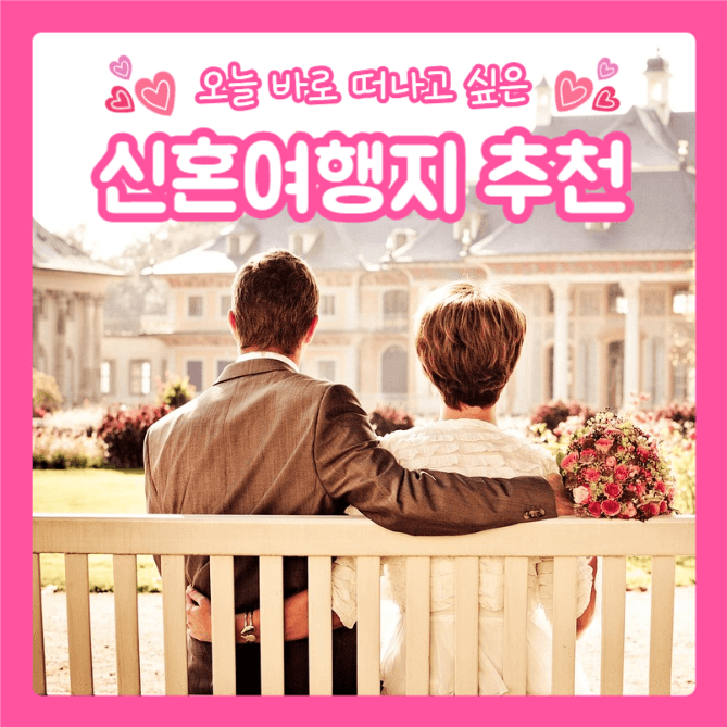 신혼여행지 추천 (인스타)