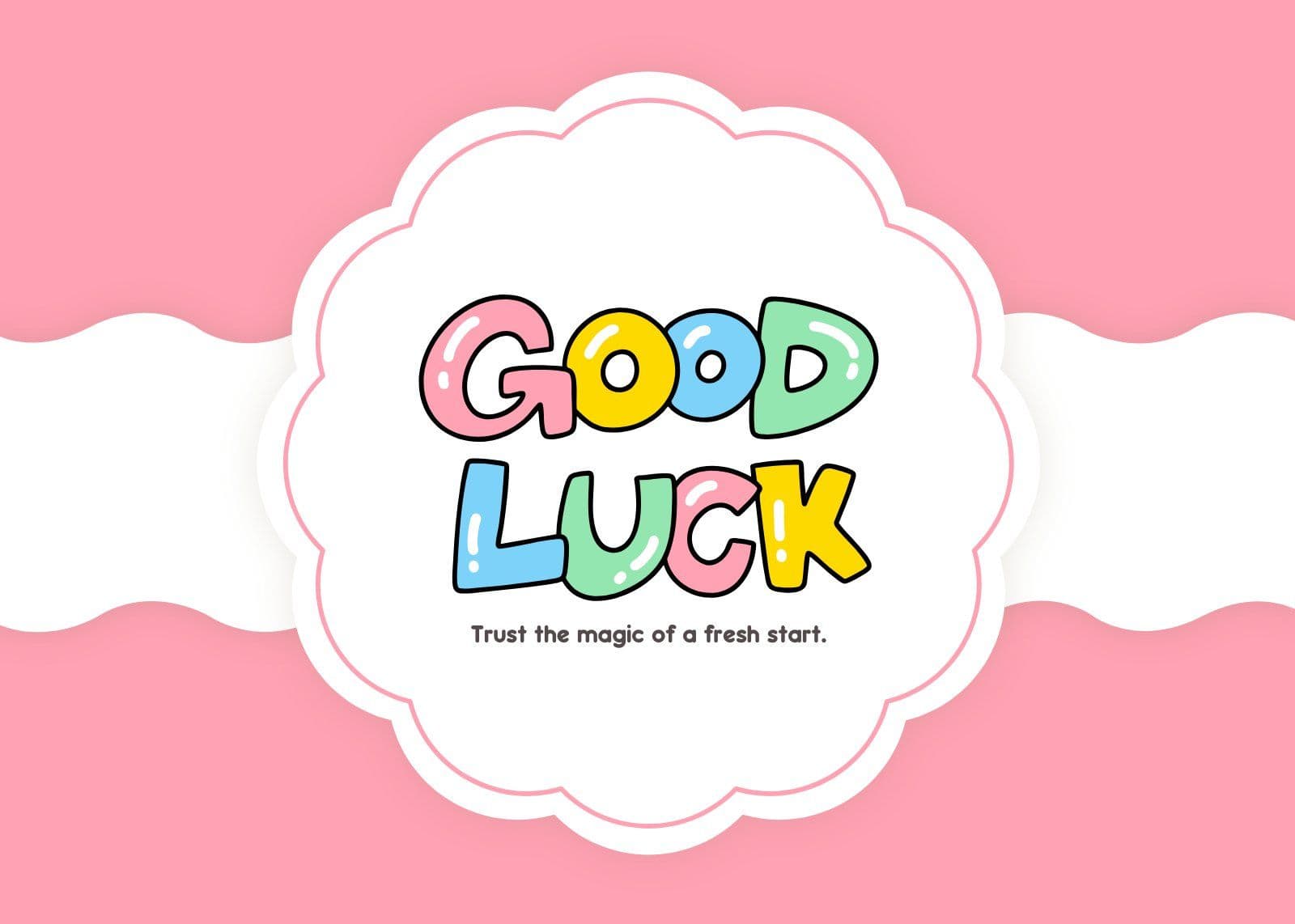 Good Luck 엽서