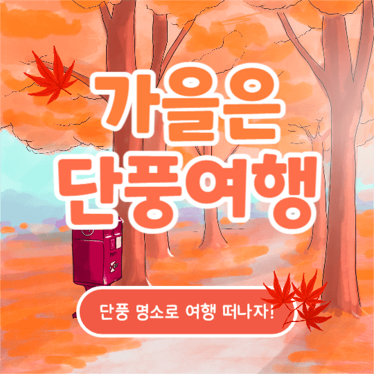 가을은 단풍여행 (카드뉴스)